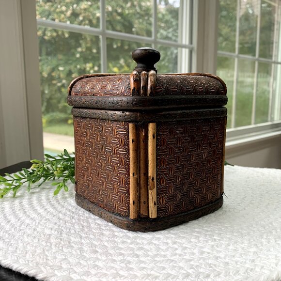 Handmade Wooden Box Trinket - Picture 1 of 12